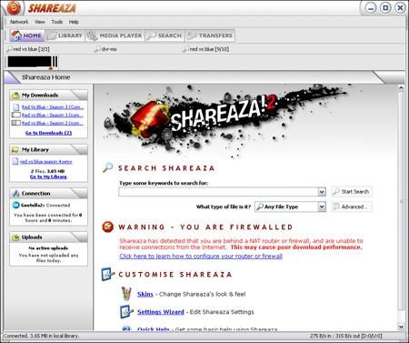 Shareaza 2.6 - программа для поиска и скачивания файлов из интернета