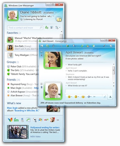 Windows Live Messenger 2011 - программа для обмена мгновенными сообщениями