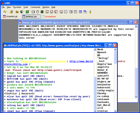 mIRC 6.35 - популярный всемирный чат для общения