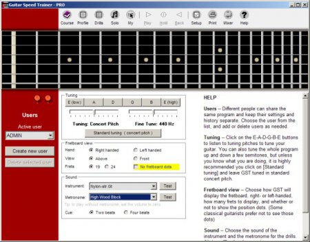 Guitar Speed Trainer - программа для обучения игры на гитаре