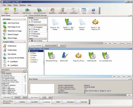 Daemon Tools - программа для эмуляции CD-приводов