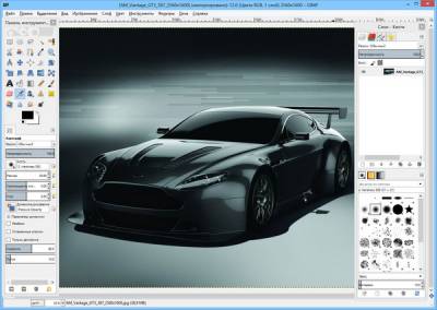 GIMP - программа для черно-белых фото