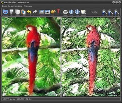 FotoSketcher - программа для обработки цифровых изображений