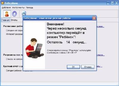 Кибермама - программа для контроля за работой детей за компьютером