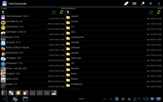 Тотал коммандер - файловый менеджер на Андроид